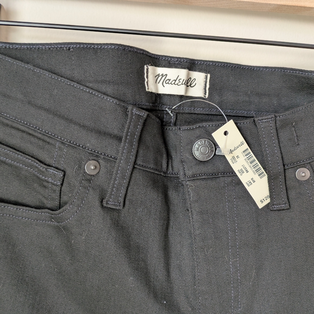 Madewell Black Denim Skinny Jeans NWT Size 28